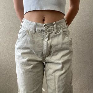 Creme John Galt Carpenter Pants // size: M